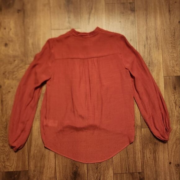 Maeve By Anthropologie Wrap Long Sleeve Blouse Top Size XS - Picture 2 of 7